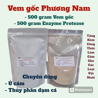 Men ủ đạm cá, đạm động thực vật (0,5 kg Vem gốc bột BIO PHƯƠNG NAM + 0,5 kg Enzyme Protease)