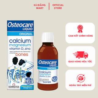 Siro Chắc Khỏe Xương Canxi Nước Osteocare Liquid Của Anh - Vị Cam Bạc Hà Tự Nhiên Dễ Uống,Bổ Sung Canxi Và Vitamin D