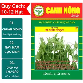 [BÁN SỈ] Hạt giống bí siêu ngọn năng suất cao - Shop hạt giống CANH NÔNG