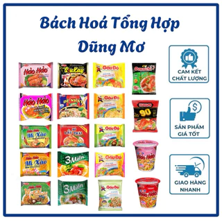 COMBO 10 Gói -  Mì Hảo Hảo/ Mì Omachi/ Mì Lẩu Thái/ Mì 3 Miền/ Mì gấu Đò/Mì Đệ Nhất/Mì Siukay/Mì tiểu nhị  -----