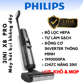 Máy hút bụi khô và ướt không dây X9 PREMIUM Vacuum Cleaner Màn hình LCD Máy hút bụi sàn Máy hút bụi cao cấp không dây