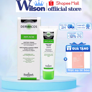 Dermacos Kem Dưỡng Ẩm Giảm Bóng Nhờn, Ngừa Mụn Farmona Dermacos Anti Acne Matting Cream 50ml