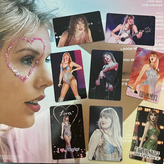 Set 4 card bo góc Taylor Swift bất kỳ (kèm bọc card)