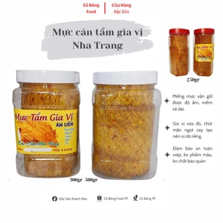 Mực cán tẩm gia vị đồ ăn vặt đặc sản Nha Trang cay vừa 250gr- 300gr- 500gr