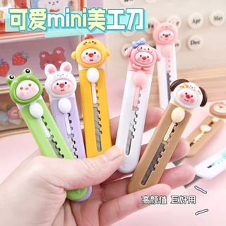 Dao Rọc Giấy Mini Hình Loopy Cute, Ngộ Nghĩnh  Gắn Charm