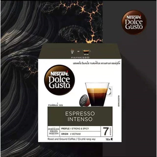 Cà phê viên nén đen rang xay Nescafé Dolce Gusto - Espresso Intenso hộp 96g (16 viên nén)