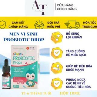 Men Vi Sinh Cho Bé Probiotic Drops Dạng Giọt Bổ Sung Lợi Khuẩn Tăng Cường Hệ Tiêu Hóa Giảm Cho Bé 10ml