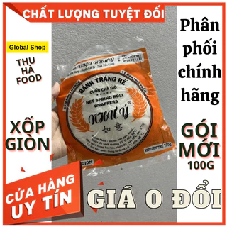 Bánh tráng rế Như Ý/Bánh đa nem/ Bánh đa nem rế 100g lá dày, XỐP GIÒN cuốn nem/chả giò