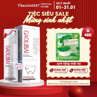 Gel Nano Bạc GAOLIBAI đánh bật cao răng, Sạch mảng bám, Trắng răng - Hộp 120g