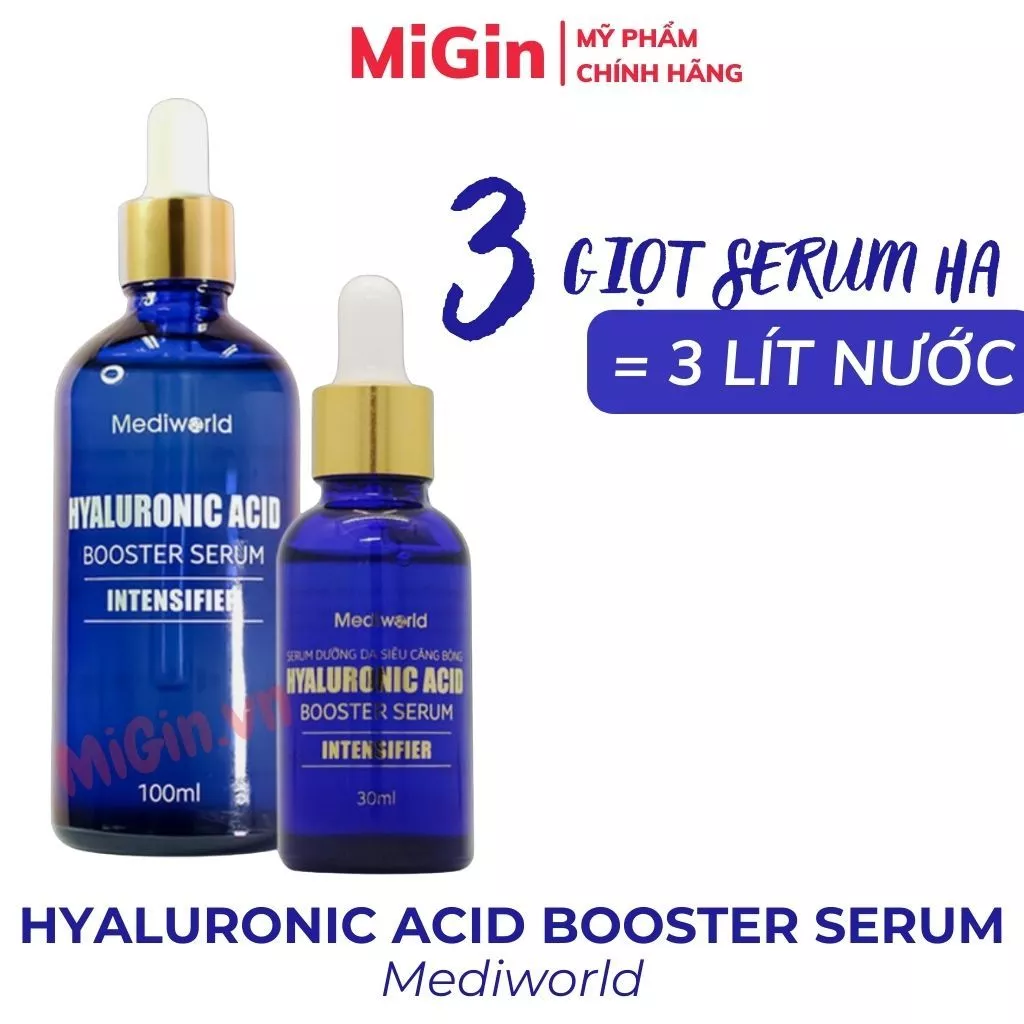 Serum HA Cấp Ẩm Căng Bóng HYALURONIC ACID Booster - Mediworld