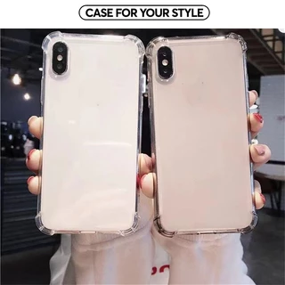 Ốp lưng Iphone XS/11 Pro/12/13 PM/14+/15 Pro/....chống sốc trong silicon dẻo viền 4 cạnh gờ