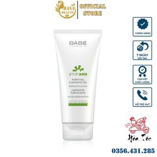 Gel Rửa Mặt KARMEL Babe Stop AKN Purifying Cleansing Gel cho da dầu mụn (100-200ml)