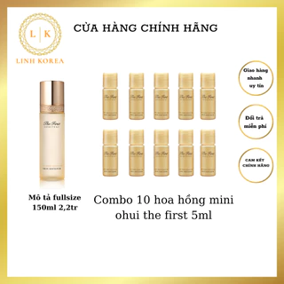 Combo 10 chai hoa hồng mini ohui the first 5ml_LINH KOREA