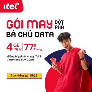 Sim Số đẹp ITEL VINAPHONE 4G [Miễn phí tháng đầu] 120G mỗi tháng, sim Vinaphone, gọi Vinaphone miễn phí