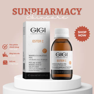 Peel làm căng bóng và sáng da ngay lập tức Gigi Ester C 13% Mandelic & 2% Salicylic Peel 100ml