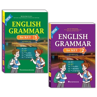 Sách - combo 2c English grammar for ket tập 1 và 2 ( có đáp án)