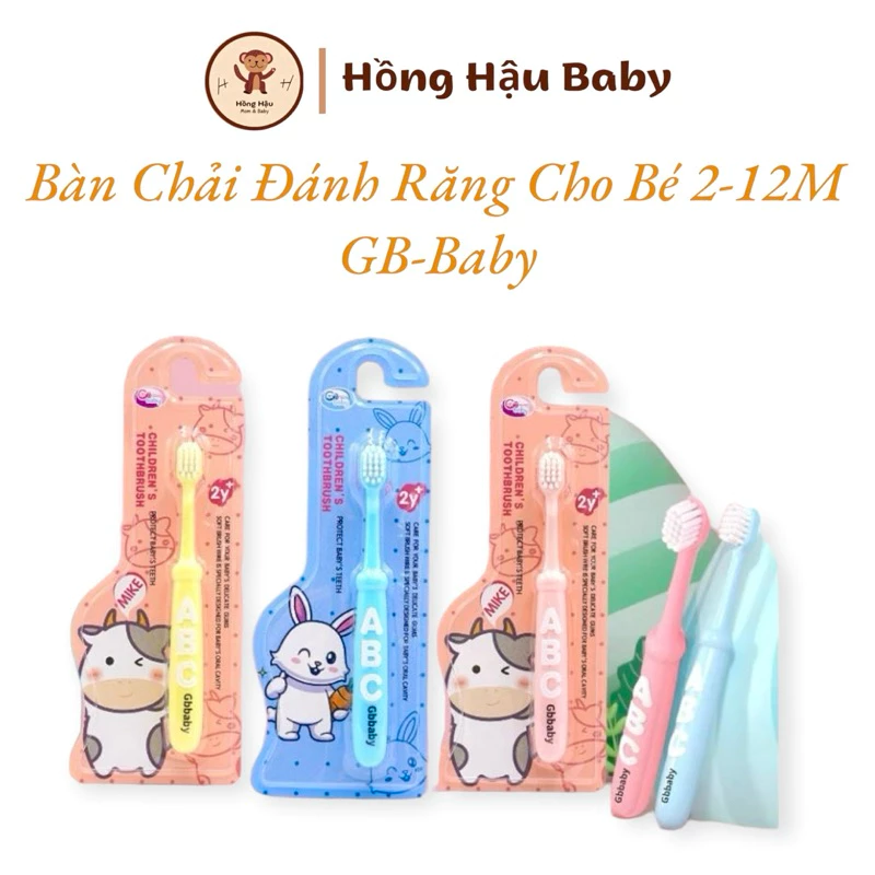 [Chính Hãng] Bàn chải đánh răng cho trẻ từ 2 đến 12 tuổi mềm mịn bảo vệ nướu, chăm sóc răng miệng bé - GB Baby Hàn Quốc