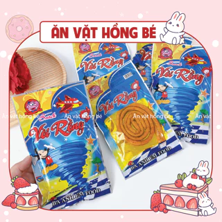 Snack vòi rồng cay cay, đồ ăn vặt cổng trường