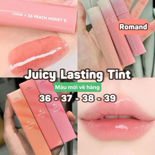 (sẵn 36-37-38 new)Son Tint Romand Juicy Lasting Tint bóng lỳ