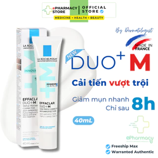 Kem dưỡng giảm mụn nhanh 8 giờ La Roche-Posay Effaclar DUO+ M 40ml