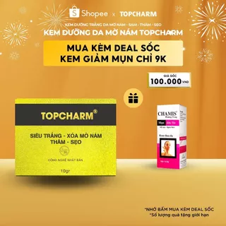 Kem giảm mờ nám tàn nhang giảm thâm TOPCHARM 10g - Giúp dưỡng trắng và tái tạo làn da mịn màng