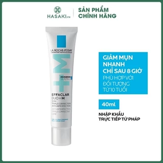 Kem dưỡng giảm mụn nhanh 8 giờ La Roche-Posay Effaclar Duo+ M 40ml