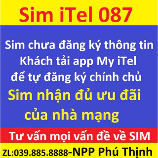 Sim itel, Sim 0đ , Ưu đãi Tặng 4Gb/ngày miễn phí cuộc gọi, SMS, data... thuận tiện nhận sms, otp