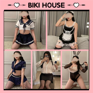 BIG SIZE / Đồ cosplay bigsize sexy nữ học sinh hầu gái gợi cảm tổng hợp các mẫu y tá thư ký anime phổ biến BIKI N600