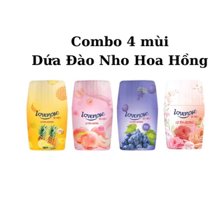 Combo 4  Lọ tỏa hương Lovenose 250ml hương thơm tự nhiên dễ chịu khử mùi sáp thơm phòng thế hệ mới 60 ngày