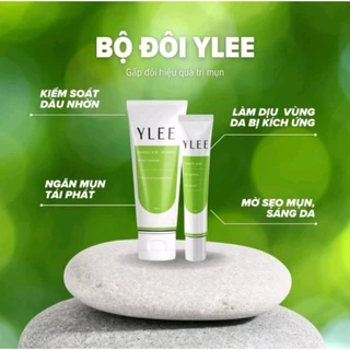 Combo Sữa rửa mặt và Gel giảm mụn và thâm YLEE cho da dầu mụn, da mụn tuổi dậy thì - Giảm mụn, mờ thâm, dưỡng trắng da