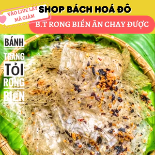 [live freeship]  BÁNH TRÁNG RONG BIỂN MUỐI TỎI chay mặn dùng được Shop Bách Hoá Đô