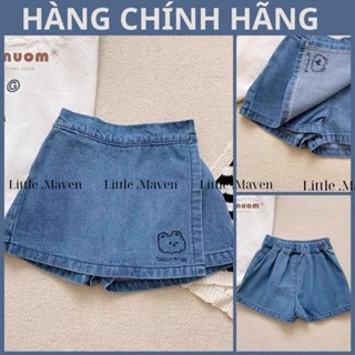 Quần jeans giả váy Little Maven Quần váy bé gái phong cách Hàn M245