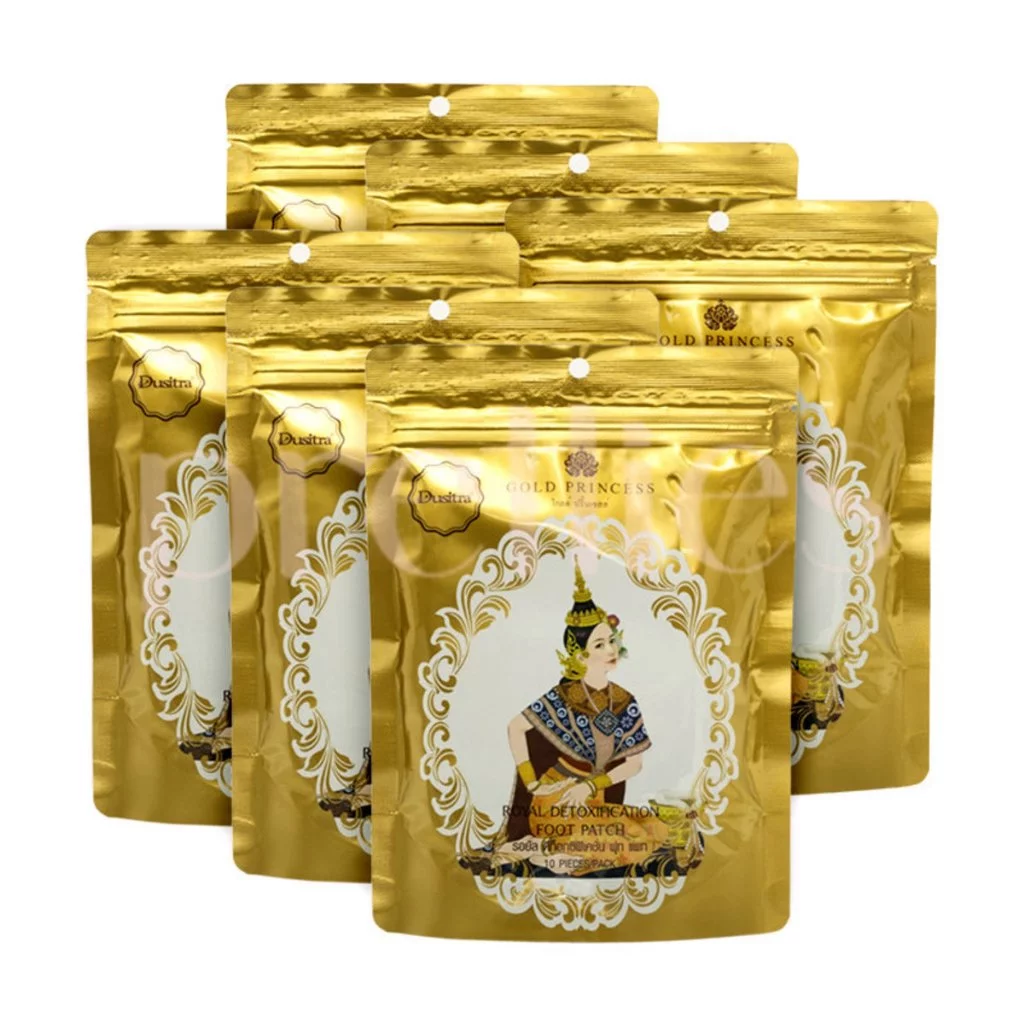 Miếng dán thải độc chân Gold Princess Thái Lan (gói 10 miếng)