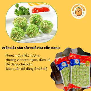 Viên hải sản sốt phô mai mayonnaise mix cốm chiên rán siêu ngon