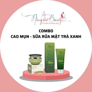 Combo Cao Mụn Khổ Qua Diếp Cá 15g Và Sữa Rửa Mặt Trà Xanh Rau Má 100ml Sica White