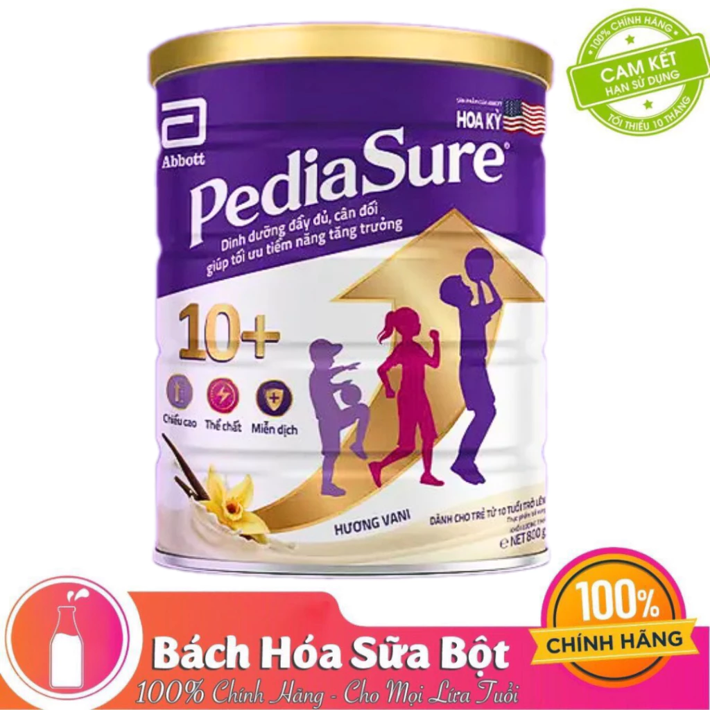 Sữa Bột Pediasure 10+ Hương Vani 800g