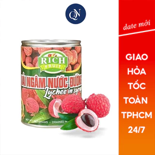 Vải Thiều Ngâm Nước Đường Rich 565GR