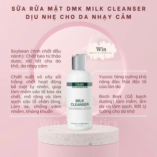 [Hàng Cty] Sữa Rửa Mặt DMK MILK CLEANSER LOTION dịu nhẹ cho da nhạy cảm - Wincosmetic