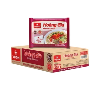 Thùng 18 gói Bánh đa cua Hoàng Gia Vifon - 120g/gói