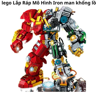 Lego lắp ráp mô hình Iron man khổng lồ - robot biến hình 1203 chi tiết - đồ chơi phát triển trí tuệ