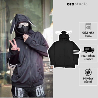 Áo chống nắng nam THOM tai thỏ, áo khoác chống nắng nam chống tia uv đẹp thời trang cao cấp hottrend streetwear OTO