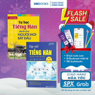 Sách Combo Tự Học Tiếng Hàn Cho Người Mới Bắt Đầu Và Tập Viết Tiếng Hàn MCBooks