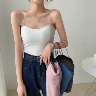 Áo lót nữ, Áo Bra Cotton 2 dây SỢI BÚN SIÊU MẢNH dáng croptop lửng, Có Đệm Ngực chất mềm mịn co giãn Nhiều màu lựa chọn