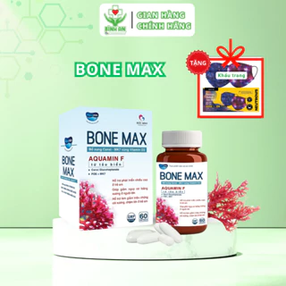 Bone Max bổ sung Canxi - Vitamin D3, MK7  cho trẻ em, phụ nữ có thai và người loãng xương lọ 60 viên.