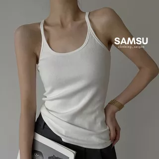 Áo 2 dây ba lỗ nữ dáng dài màu trơn ôm body thời trang quyến rũ Samsu.clothing_saigon