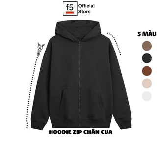 Áo Hoodie Zip trơn chân cua vải 100% COTTON cao cấp