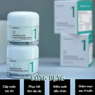 Kem Dưỡng Cho Da Mụn Numbuzin Pantothenic B5 Active Soothing Cream 80ml