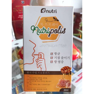 Xịt Họng Nutripolis Keo Ong Nhập Khẩu Hàn Quốc giúp kh.áng viê.m, giảm ho, khá.ng khuẩn, giảm đa.u rát họng