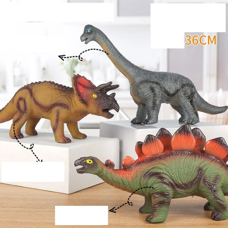 Mô Hình Khủng Long Bằng Cao Su Có Nhạc Cho Bé, Đồ Chơi Nhiều Loại Khủng Long KT 36-52Cm