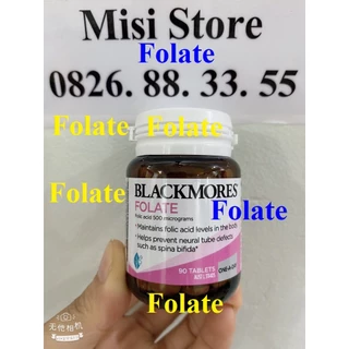 ( Folate 90 viên ) Folate 500mcg Blackmores 90 viên - Bổ sung Acid Folic cho bà bầu